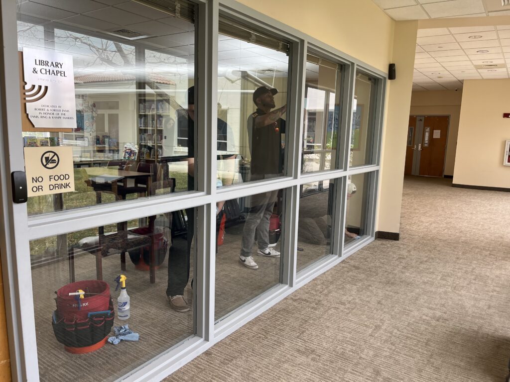 Bullet-Resistant Laminate installation at a place of worship