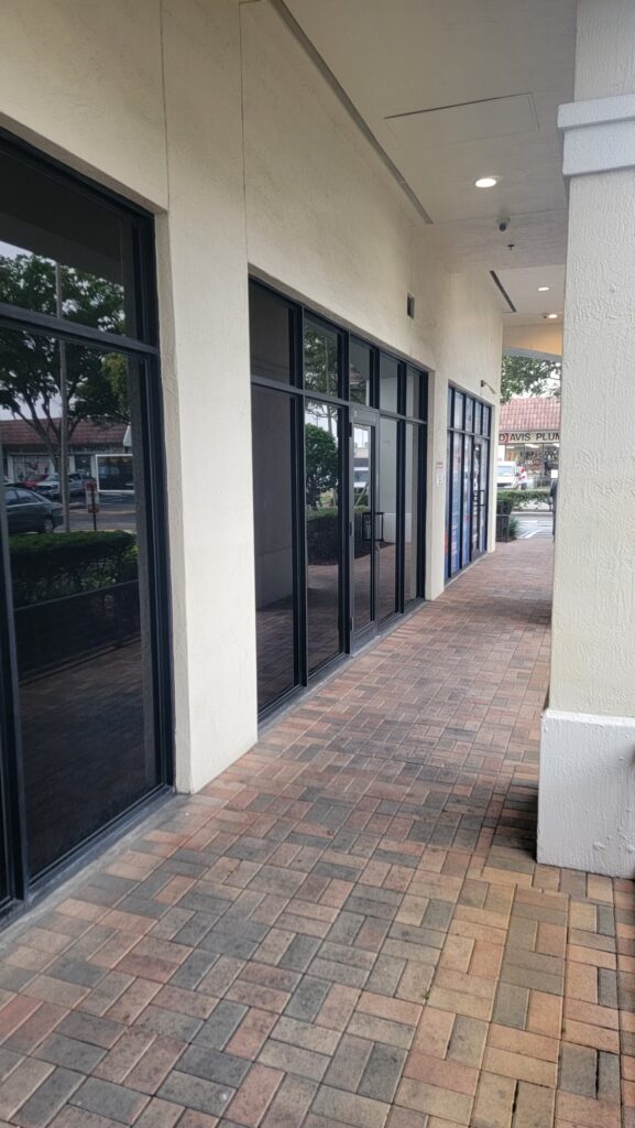 Bullet Resistant Laminate on floor to ceiling windows.